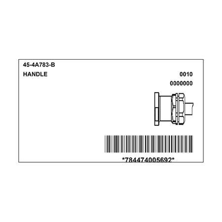 Meltric 45-4A783-B HANDLE w/WIRE MESH CORD GRIP 45-4A783-B